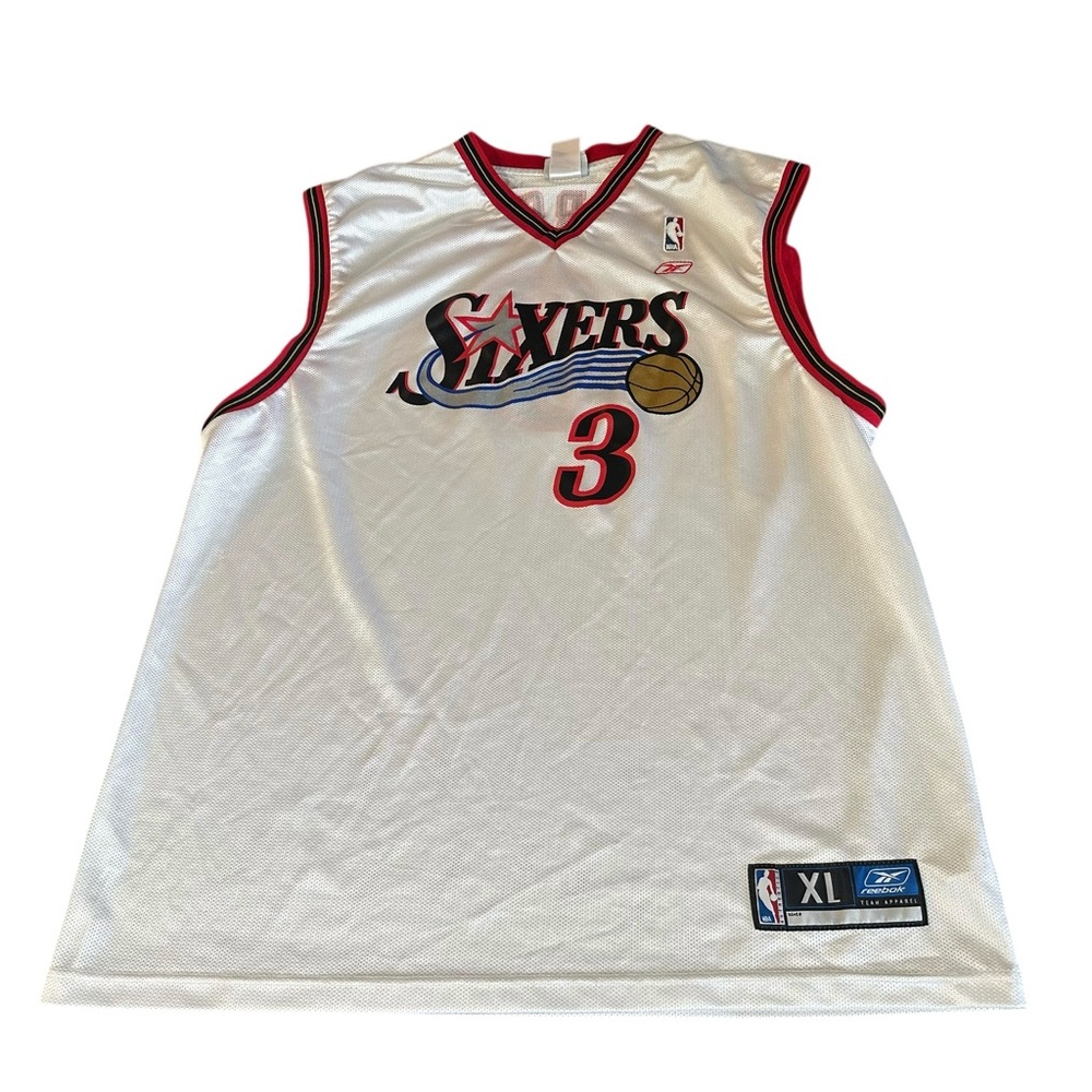 Reebok Men Philadelphia 76ers Allen Iverson Away Jersey Size XL